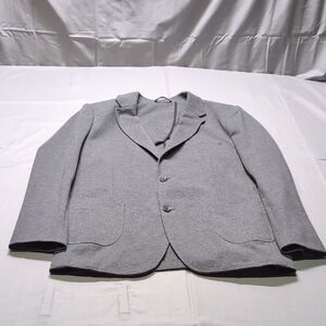 Artefact Womens Pocket Classic Gray Suit Jacket‎ with Notched Lapels Size L